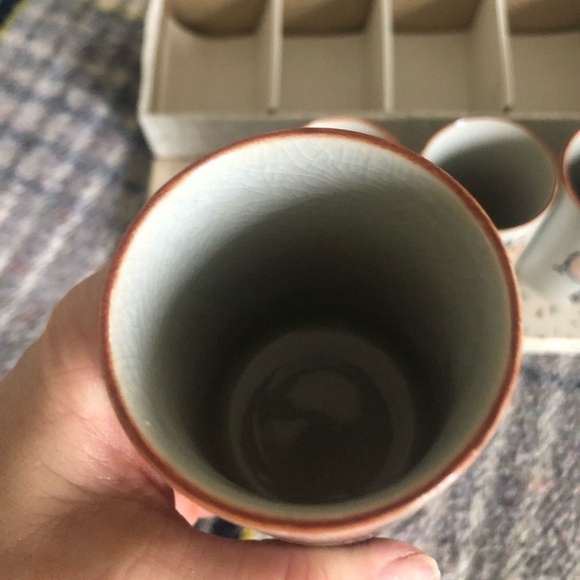 VINTAGE OTAGIRI OMC JAPAN KOKESHI GIRLS SET OF 6 SMALL CUPS - Picture 13 of 14